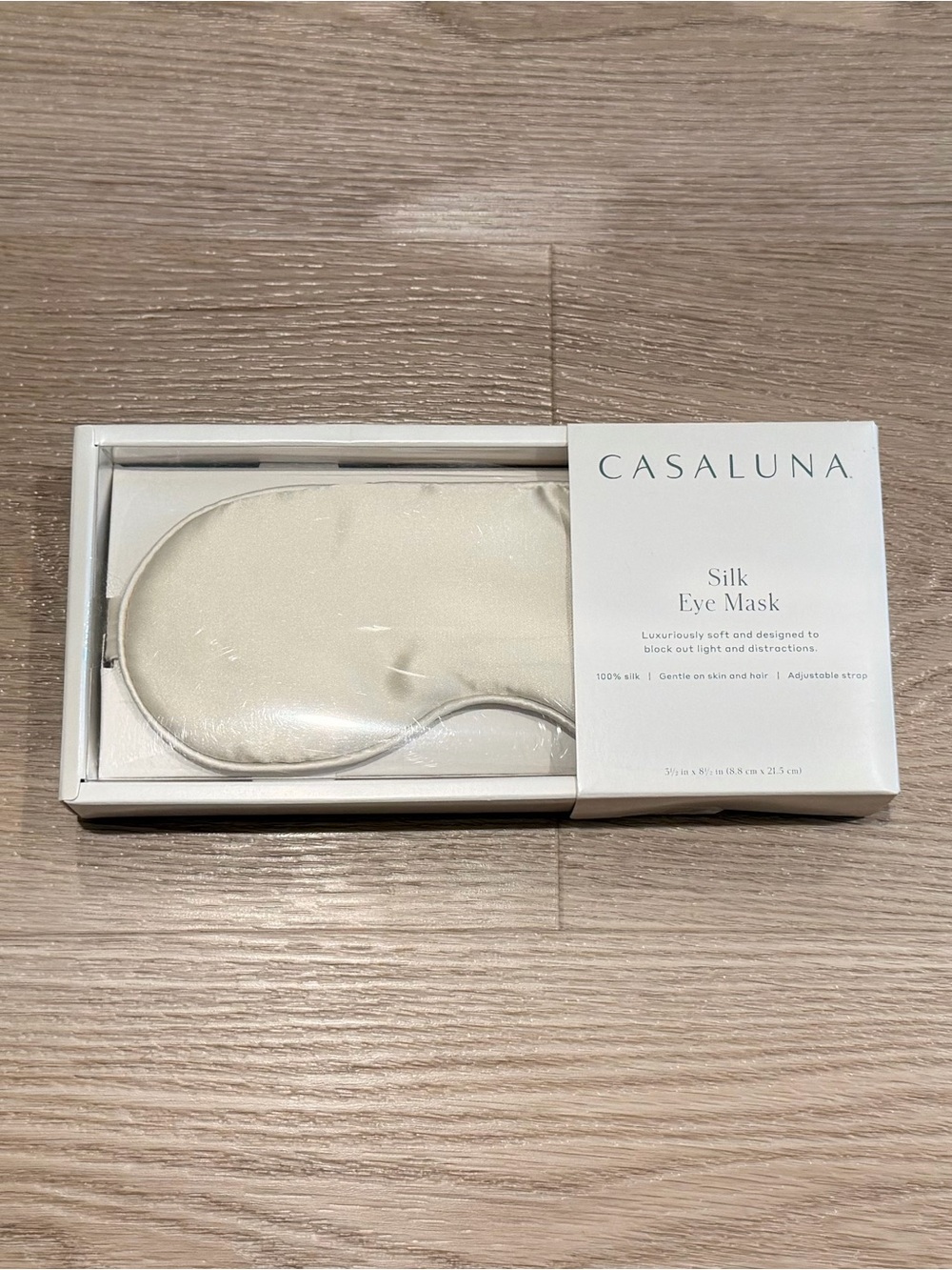 Casaluna Silk Eye Mask - Ivory Cream